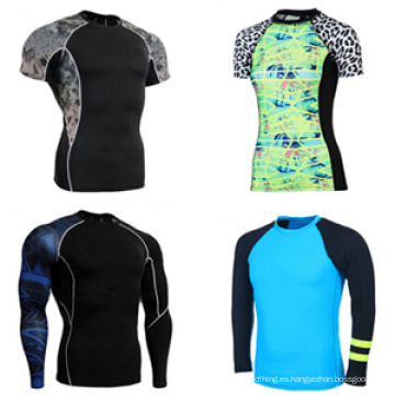 Negro FUJI Sublimación completa Buena calidad MMA Rash Guards en todos los colores y personalización disponible